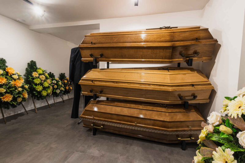 Trumny wykonane przez firmę Bawoł